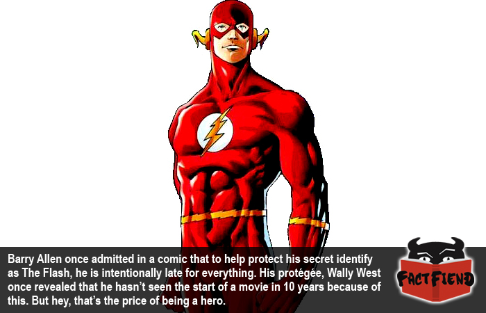 Who is the superhero Flash's alter ego?