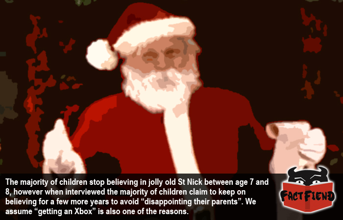 Do kids pretend to believe in Santa?